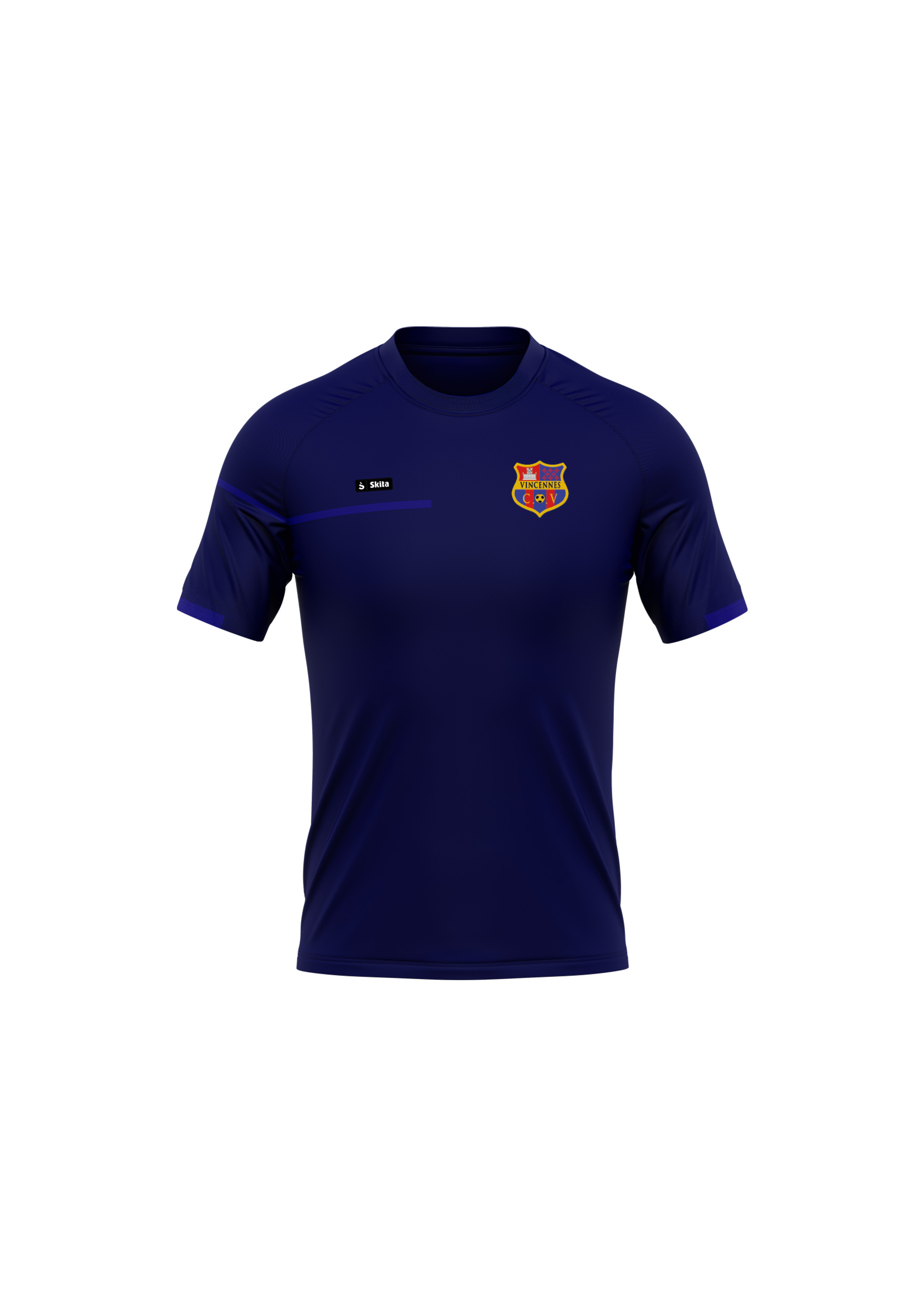 T-shirt SKITA'TECH navy (CO VINCENNES)